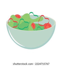 salad vegetarian food icon isolated