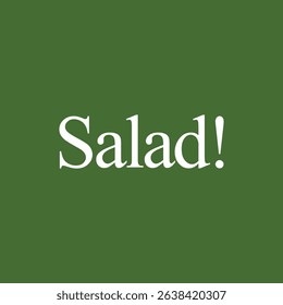 Salad word, T-Shirt design, Funny Veggie Design, Salad Shirt, Gift for Vegetarians and Vegans, Vintage Style, 