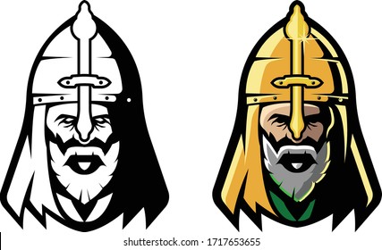 Saladin mascot design for gaming and sport teams 