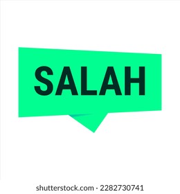 Cartel de la Llamada del Vector Verde Salah con información sobre ayuno y oración en Ramadán
