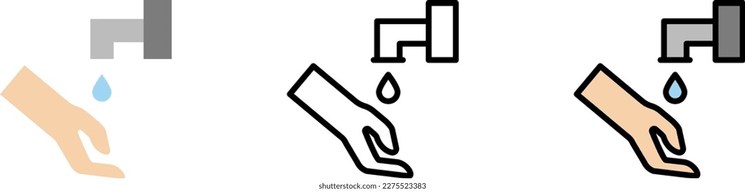 Salah Ramadan vector icon in different styles. Line, color, filled outline