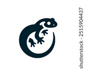 salamander animal wild logo vector illustration template design