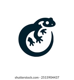 salamander animal wild logo vector illustration template design