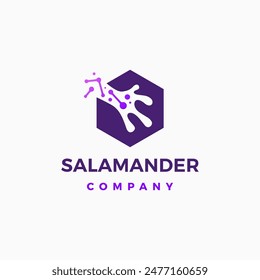 Salamander Bio Technology Logo Vektorgrafik Icon Illustration