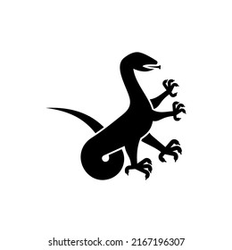 Salamander Heraldic Animal Silhouette Lizard Fantastic Stock Vector ...