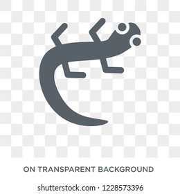 salamander icon. Trendy flat vector salamander icon on transparent background from animals collection. 