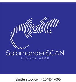 Salamander Scan Technology Logo vector Element. Animal Technology Logo Template