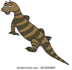 Salamander two tone coler on white background