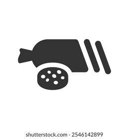 Salami beef Icon, Vector graphics