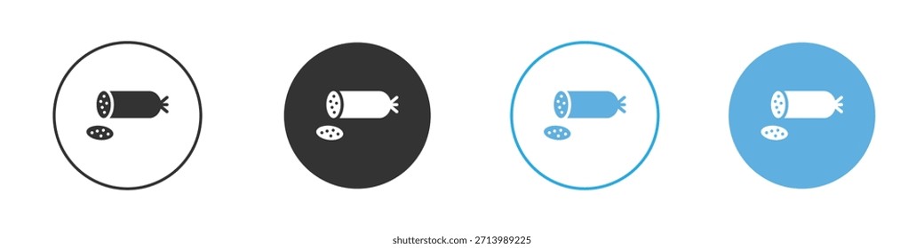 Salami icon Logo Template Design set