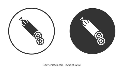 Salami icon. Perfect for web and app interfaces, presentations, infographics
