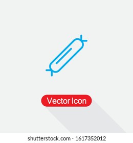 Salami Icon, Sausage Icon Vector Illustration Eps10