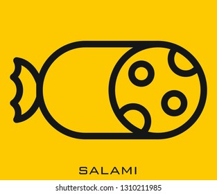 Salami icon signs
