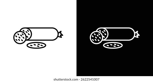 Salami icon vector illustration EPS