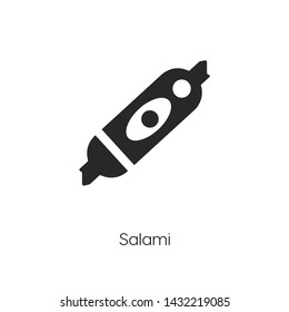 salami icon vector symbol sign