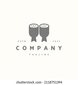 Salami premium icon sign symbol. Hipster vintage logo design vector illustration