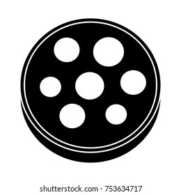 salami slices flat icon