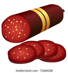 salami. vector