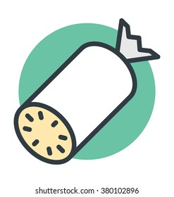 Salami Vector Icon