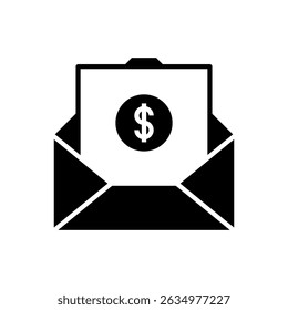 Salary Cash Money Minimal Color Flat Line Stroke Icon Pictogram Symbol Illustration