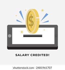 Salary credit income illustration art sign symbol