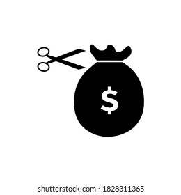 plantilla de logotipo de ilustración de vectores de icono de deducción salarial