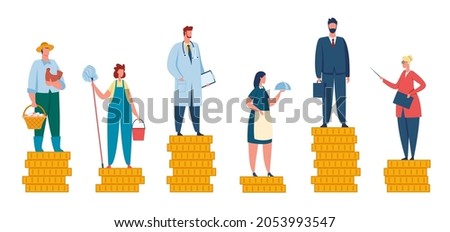 Similar – Image, Stock Photo Rich Doctor Man with Usd money. Handsome Medical Health Care Worker In White Coat with salary, payment. Jackpot, win