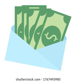 The salary of the envelope. Vector image, eps 10