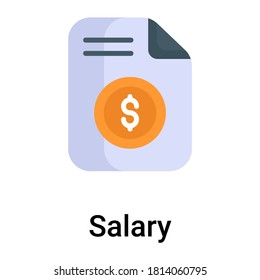 salary flat icon, labor day flat vector design