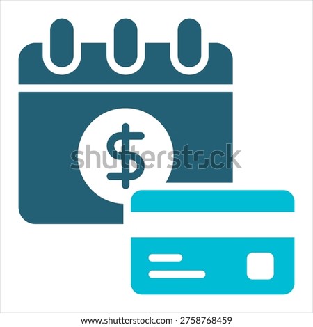 Salary Glyph Color Single Icon Illustration