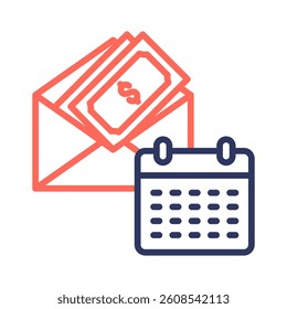 Salary Icon Element for Design
