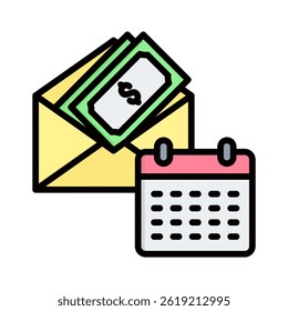 Salary Icon Element for Design