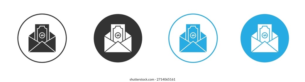 Icono de salario. Plantilla de diseño de iconos gráficos