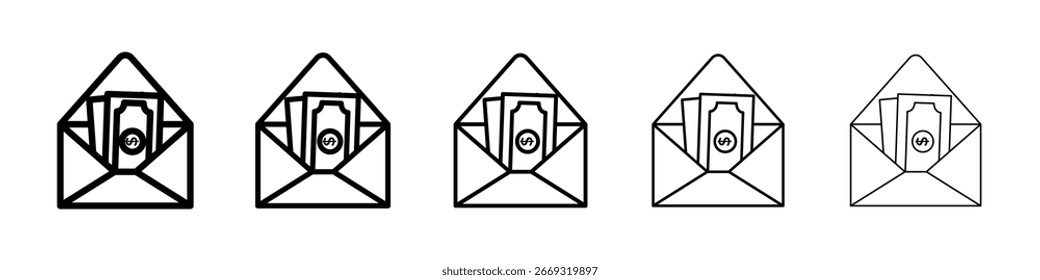 Icono de sueldo para concepto móvil y Diseño web.