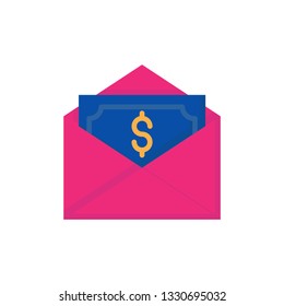 salary. icon. payment icon flat design