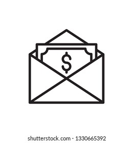 salary icon. payment icon vector line style