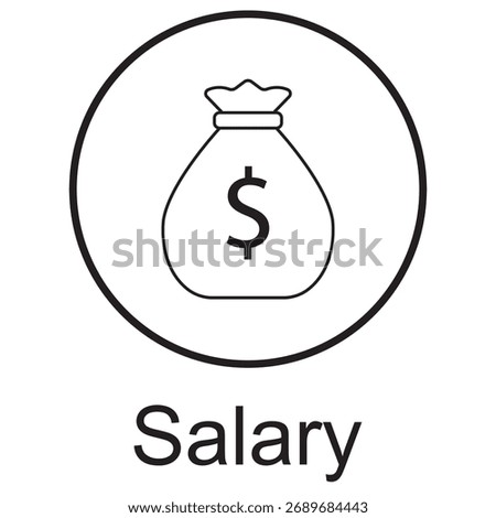 Salary Icon, Understanding Salary Structures, Maximizing Earnings Potential, Negotiating for Better Pay, The Role of Salary in Career Growth, vector