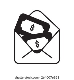 salary icon with white background vector stock illustration