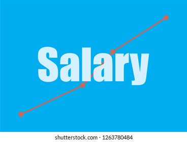 Salary increase sign /symbol for Human Resorce compensation and benefit