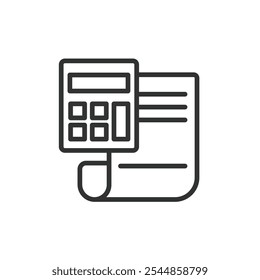 Salary inspection, icon in line design. Salary, inspection, payment, audit, employee, wage, income on white background vector. Salary inspection editable stroke icon