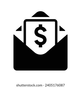 Salary mail, salary, increment icon, Perfect use for print media, web, stock images, commercial use or any kind of design project.
