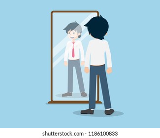 Salary Man 01 are Look into the Mirror.
Check yourself out as a person.