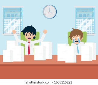 Salary Man Ready to a lot of work And the juniors cried when they encountered a lot of work