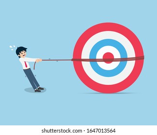 Salary Man Try to pull a giant target that's too big for yourself. Big goals require effort.