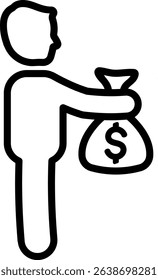 salary money business freelancer freelance worker employee staff 10354