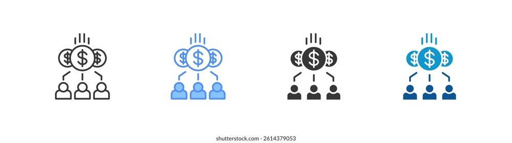 Salary Multi Style Icon Sheet
