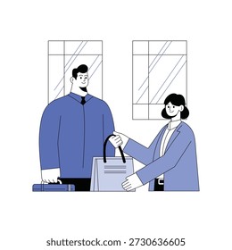 Salary Negotiation Vector Illustration EPS 10 File