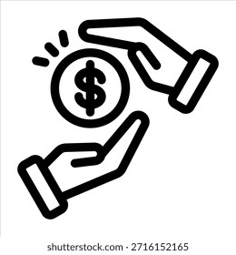 Icono de esquema de sueldo. Ilustración vectorial simple sobre fondo blanco