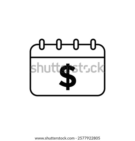 salary payday icon Flat illustration sign