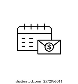 salary payday icon simple vector symbol